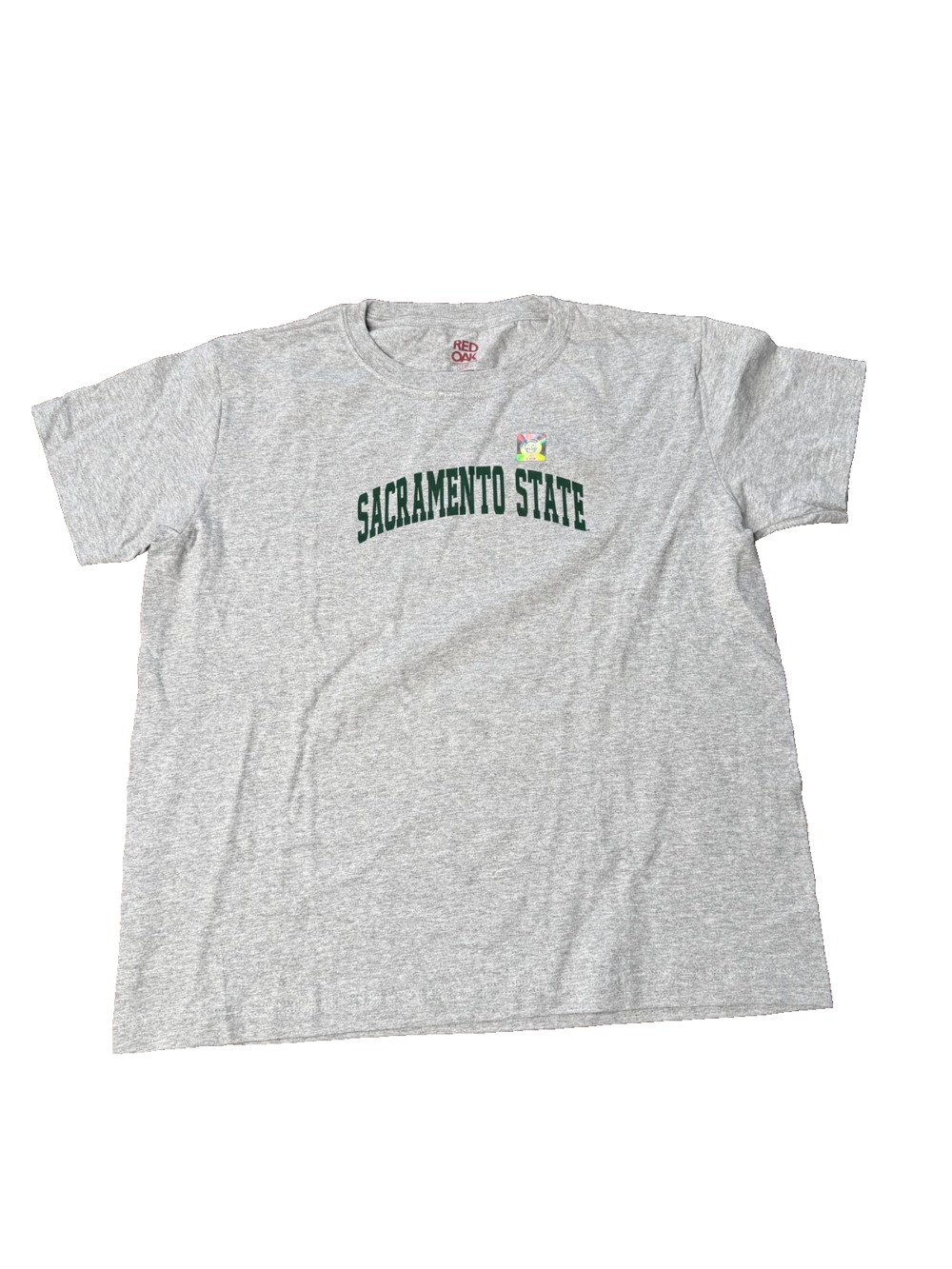 Sacramento State Shirt Mens Large Gray Red Oak College Tee University California